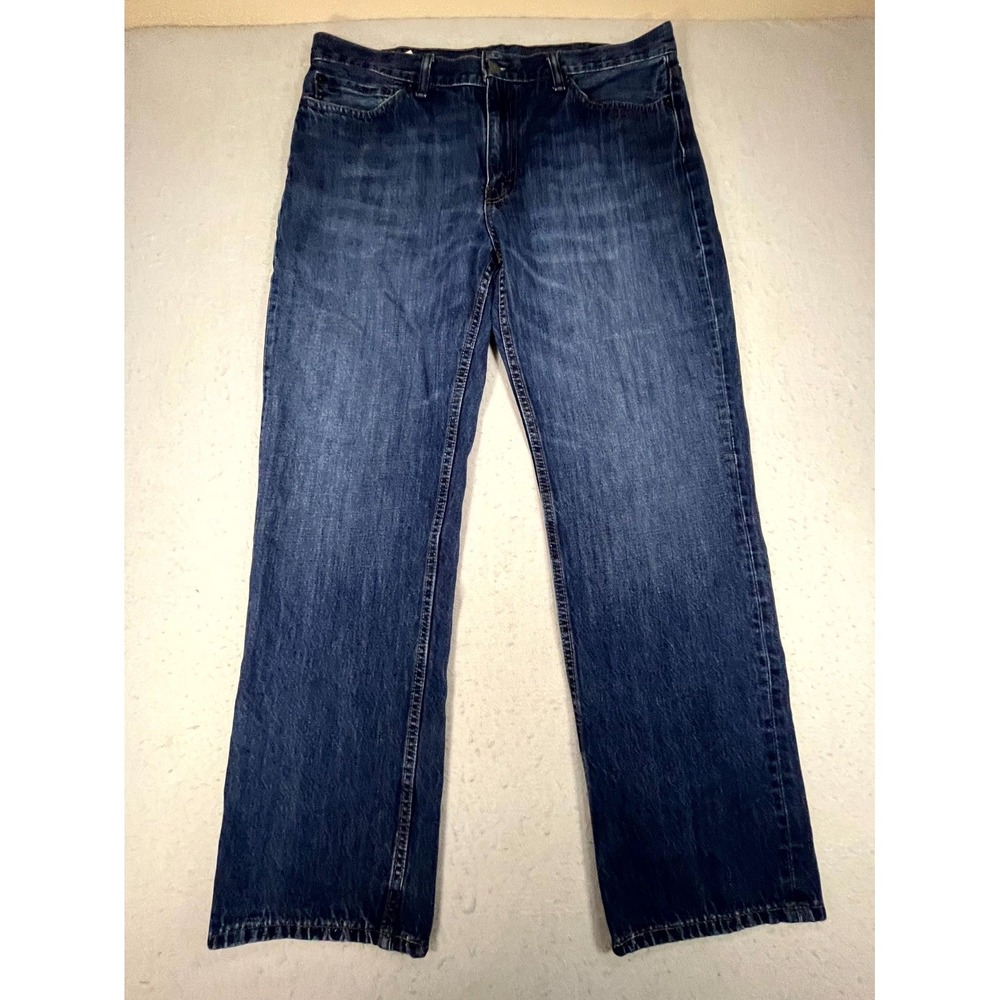 Levis 514 Straight Fit Jeans Men 38x32 Blue Denim Medium Wash 5-Pockets Mid Rise